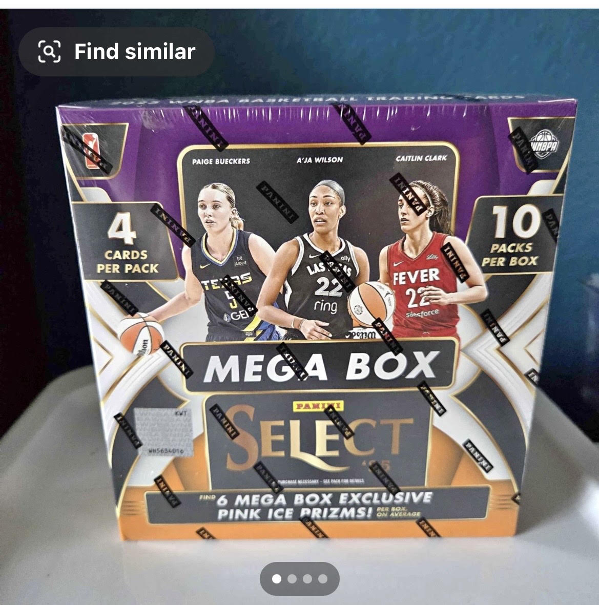 2025 Panini Select WNBA Basketball Mega Box, 40 Cards, Factory Sealed
